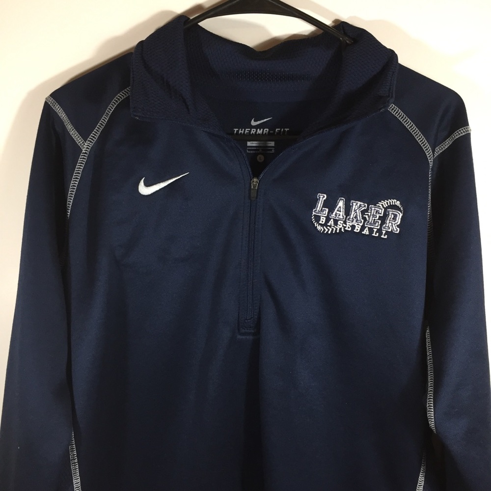 Nike Therma Fit Men’s Pullover Jacket L Blue Laker
